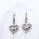 Серебряные серьги BERGER Бс120695 с фианитом