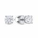 Серьги из белого золота RoseGrace ВБр-5-5806-103-2Б с бриллиантом выращенным