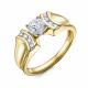 Кольцо из лимонного золота RoseGrace ВБр-5-7508-103-1ЖБ с бриллиантом выращенным