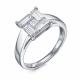 Кольцо из белого золота RoseGrace ВБр-5-7513-103-1Б с бриллиантом выращенным