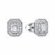 Серьги из белого золота RoseGrace ВБр-5-7515-103-2Б с бриллиантом выращенным