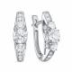 Серьги из белого золота RoseGrace ВБр-5-7517-103-2Б с бриллиантом выращенным
