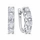 Серьги из белого золота RoseGrace ВБр-5-7606-103-2Б с бриллиантом выращенным