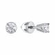 Серьги из белого золота RoseGrace ВБр-5-7919-103-2Б с бриллиантом выращенным
