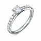 Кольцо из белого золота RoseGrace ВБр-5-9020-103-1Б с бриллиантом выращенным