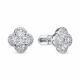 Серьги из белого золота RoseGrace ВБр-5-9023-103-2Б с алмазом огранённым синт