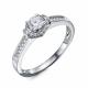 Кольцо из белого золота RoseGrace ВБр-5-9024-103-1Б с бриллиантом выращенным
