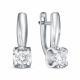 Серьги из белого золота RoseGrace ВБр-5-9449-103-2Б с бриллиантом выращенным