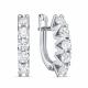 Серьги из белого золота RoseGrace ВБр-5-9455-103-2Б с бриллиантом выращенным
