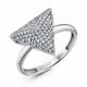Серебряное кольцо GRIGORIEV Г01-10-0572-41-00 с фианитом