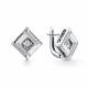 Серьги из белого золота GRIGORIEV Г02-12-51284-31-00 с бриллиантом