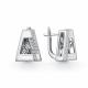 Серьги из белого золота GRIGORIEV Г02-12-51323-31-00 с бриллиантом