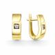 Серьги из лимонного золота GRIGORIEV Г02-13-51239-11-00 с бриллиантом