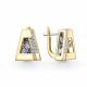 Серьги из лимонного золота GRIGORIEV Г02-13-51323-31-00 с бриллиантом