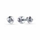 Серебряные серьги GRIGORIEV Г12-01-5002(с) с фианитом