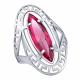 Серебряное кольцо Atoll ЗС10646с1-925 с фианитом и рубином