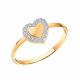 Золотое кольцо Atoll ЗС11304 с фианитом
