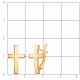 Золотые серьги-кресты Atoll ЗС21338