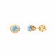 Золотые серьги Atoll ЗС2566sw2 с Swarovski