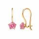 Золотые серьги Atoll ЗС2807sw17 с фианитом и Swarovski