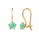 Золотые серьги Atoll ЗС2807sw9 с Swarovski