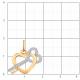 Золотая подвеска Atoll ЗС5820 с фианитом
