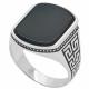 Серебряное кольцо Atoll ЗСRA8822 с агатом