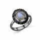 Серебряное кольцо Дар К-5290чрк411216 с шпинелью