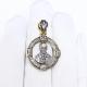 Подвеска-иконка из лимонного серебра Святитель Николай Чудотворец ЮЗ Корона КС-01-05-008