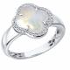 Серебряное кольцо ЮЗ Корона КС-К5996V563 с фианитом и перламутром