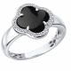 Серебряное кольцо ЮЗ Корона КС-К5996V79 с фианитом и ониксом