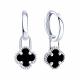 Серебряные серьги-трансформеры ЮЗ Корона с ониксом КС-С5682V79