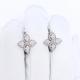 Серебряные серьги ЮЗ Корона КС-С6109 с фианитом