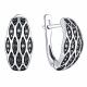 Серебряные серьги ЮЗ Корона КС-Сч5901 с фианитом