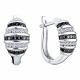 Серебряные серьги ЮЗ Корона КС-Счб5909 с фианитом