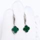 Серебряные серьги ЮЗ Корона КС-с4209V43 с малахитом
