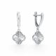 Серебряные серьги ЮЗ Корона КС-с4209ра