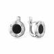 Серебряные серьги ЮЗ Корона КС-с4667V79 с ониксом