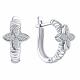 Серебряные серьги ЮЗ Корона КС-с5764 с фианитом