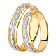 Золотое обручальное кольцо 5 мм Александра КТК016сбк