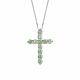 Серебряное колье-крест Дар с муассанитом Кц-2506рс16139