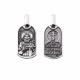 Серебряная подвеска-иконка Святой Александр Невский Высоковы МД-128-Ч