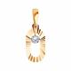 Золотая подвеска Karatov Т102636389 с фианитом