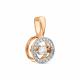 Золотая подвеска Karatov Т141034300 с бриллиантом