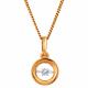 Золотая подвеска Karatov с танцующим бриллиантом Т141036456