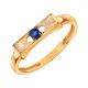 Золотое кольцо Karatov Т14161Д980 с сапфиром