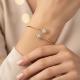 Золотой браслет Karatov Т142601505 с фианитом