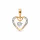 Золотая подвеска Karatov Т146635162 с бриллиантом