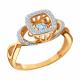 Золотое кольцо Karatov Т14701Д127 с фианитом и гранатом