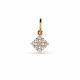 Золотая подвеска Karatov Т147033853 с фианитом